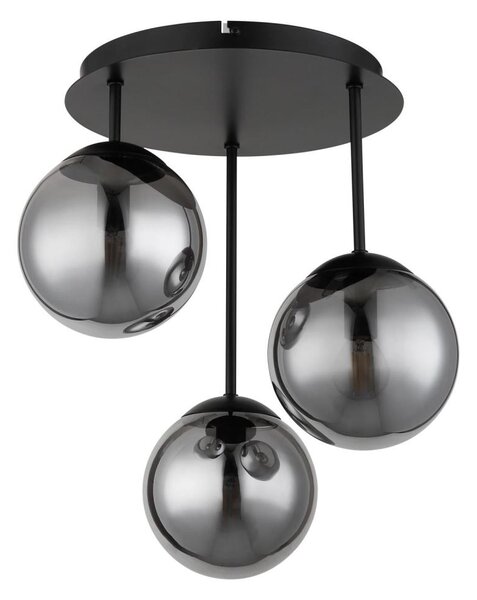 Globo 47441-3S - Lampadario a plafone HARMON 3xE14/25W/230V, nero
