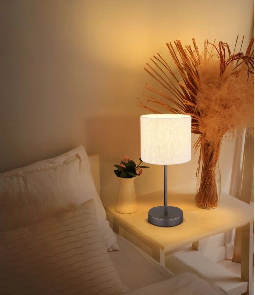 Globo 51540108 - Lampada da tavolo THEA 1xE27/25W/230V nero/beige
