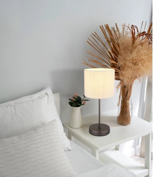 Globo 51540108 - Lampada da tavolo THEA 1xE27/25W/230V nero/beige