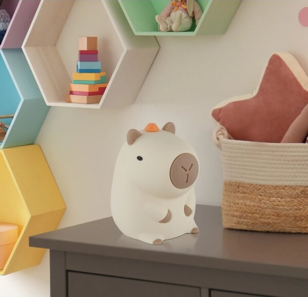 Globo 2874-LED RGBW Luce notturna ricaricabile dimmerabile per bambini CAPYBARA LED/1,5W/5V 1200 mAh capibara