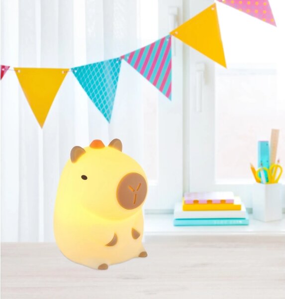 Globo 2874-LED RGBW Luce notturna ricaricabile dimmerabile per bambini CAPYBARA LED/1,5W/5V 1200 mAh capibara