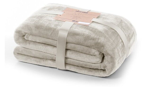 Coperta beige in micropile 160x210 cm Mic – Restilo