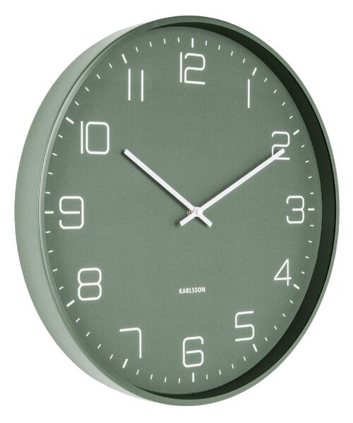 Orologio da parete verde , ø 40 cm Lofty - Karlsson
