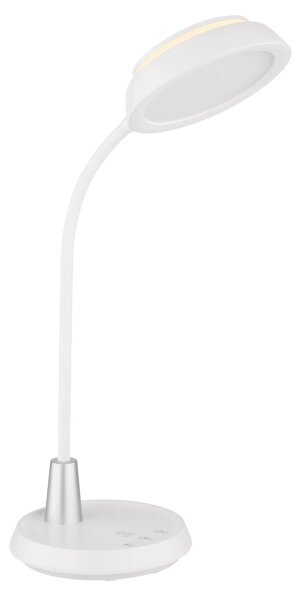 Globo 58496W - Lampada da tavolo dimmerabile a sfioramento KIRK LED/12W/230V bianca