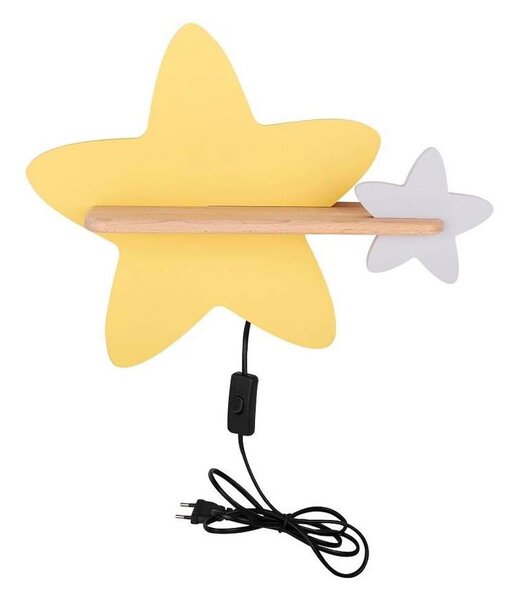 Apparecchio per bambini giallo e bianco Star - Candellux Lighting