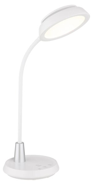 Globo 58496W - Lampada da tavolo dimmerabile a sfioramento KIRK LED/12W/230V bianca