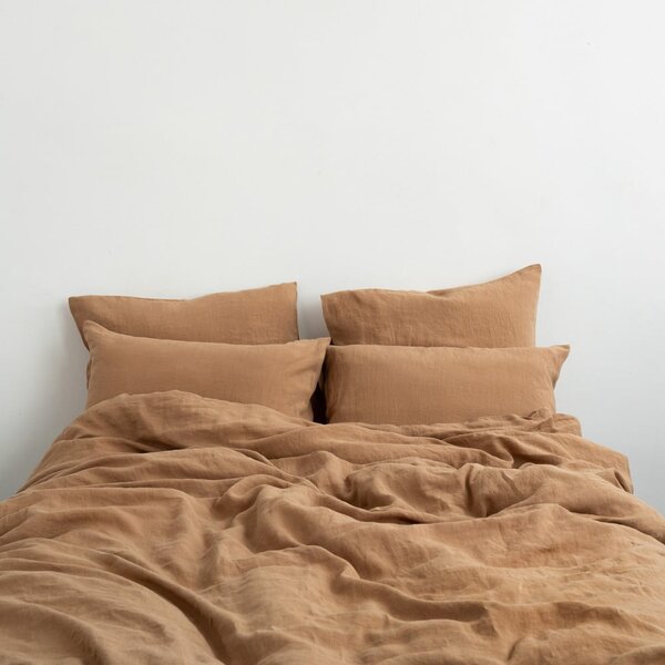 Federa di lino 50x70 cm Camel - Linen Tales