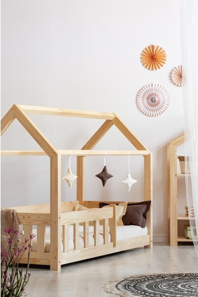 Letto per bambini in legno di pino 120x200 cm Mila MBP - Adeko