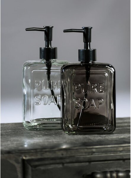 Dispenser per sapone in vetro grigio Pure - Wenko
