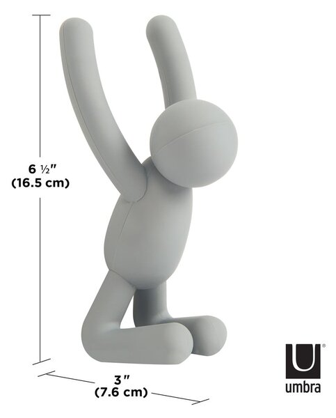 Ganci in plastica da parete in set da 3 Buddy - Umbra