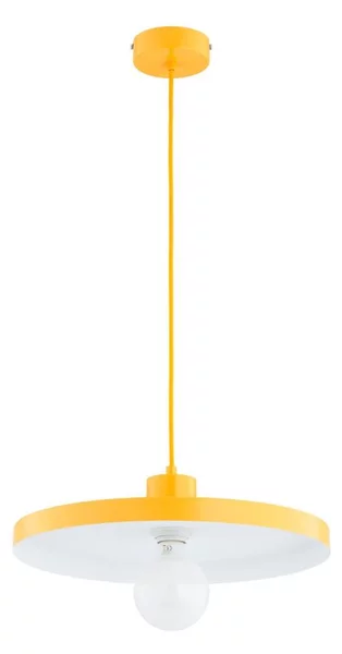 Lampadario a cavo ETERI 1xE27/15W/230V giallo