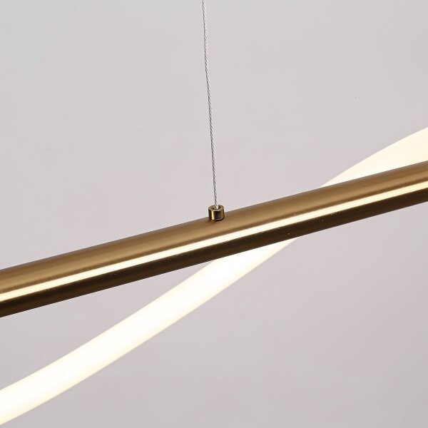 Lampadario sospeso su cavo LED MELECA LED/24W/230V 3000/4000/6000K 100 cm dorato
