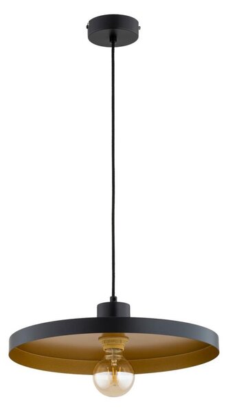 Lampadario sospeso con cavo ETERI 1xE27/15W/230V nero/oro