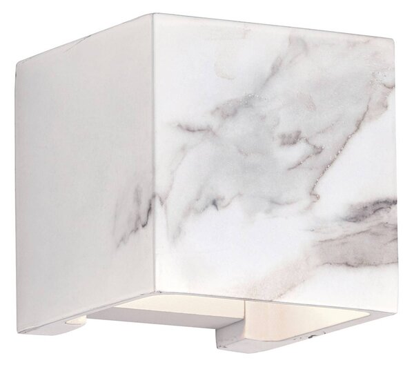Viokef Applique LED esterni Davos regolabile marmo bianco