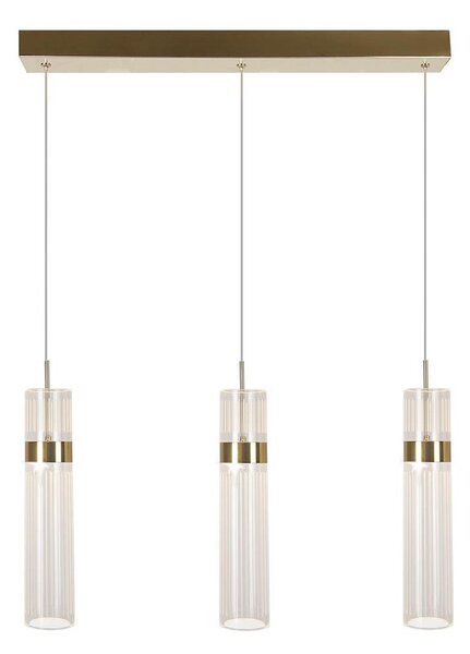 Lampadario LED sospeso su cavo AMBIENTE 3xLED/6W/230V 3000/4000/6000K oro