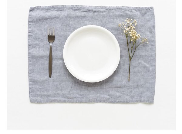 Tovaglietta di lino grigio chiaro, 35 x 45 cm Light Grey - Linen Tales