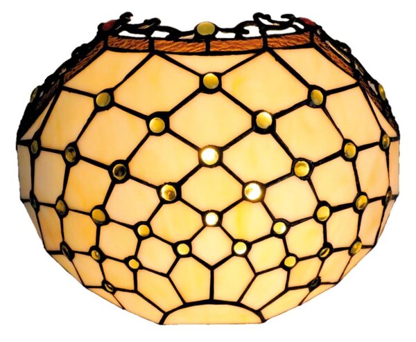 Brilagi - Applique Tiffany in vetro colorato AVORIO 1xE14/40W/230V