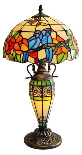 Brilagi - Lampada da tavolo in vetro Tiffany JUNGLE 1xE27/60W/230V + 1xE14/40W