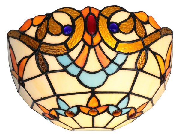 Brilagi - Applique in stile Tiffany in vetro colorato MIRABELLA 1xE14/40W/230V