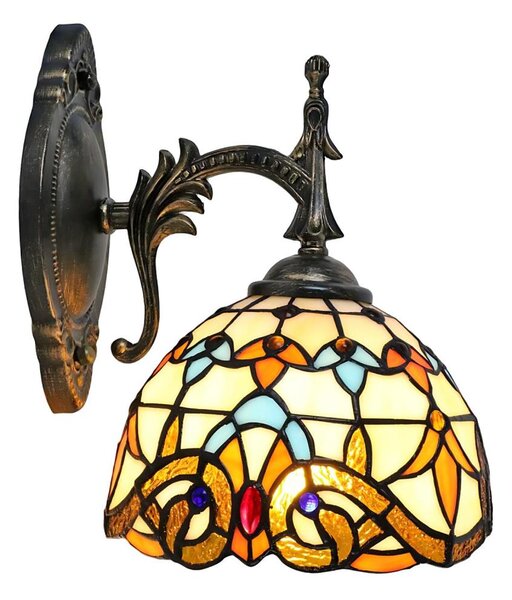 Brilagi - Applique Tiffany in vetro colorato MIRABELLA 1xE14/40W/230V