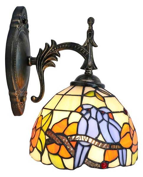 Brilagi - lampada da parete Tiffany in vetro colorato JUNGLE 1xE14/40W/230V