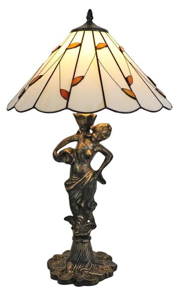 Brilagi - Lampada da tavolo Tiffany in vetro colorato FOLIA 1xE27/60W/230V