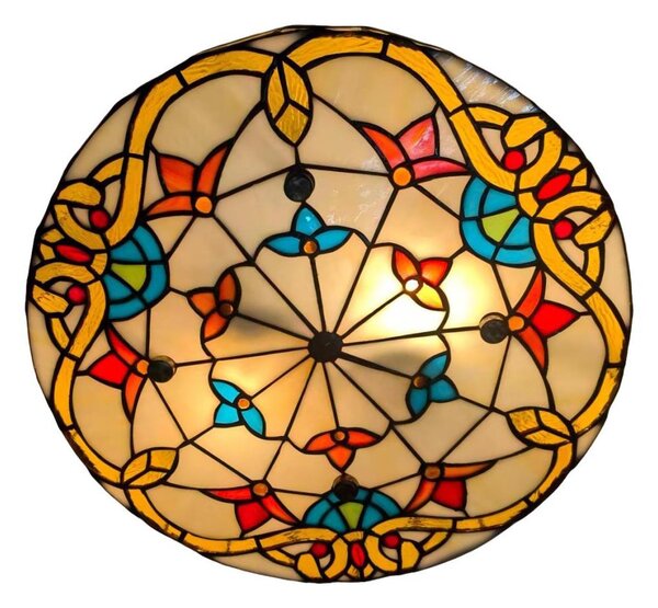 Brilagi - Plafoniera Tiffany in vetro colorato MIRABELLA 3xE27/60W/230V diam. 40 cm