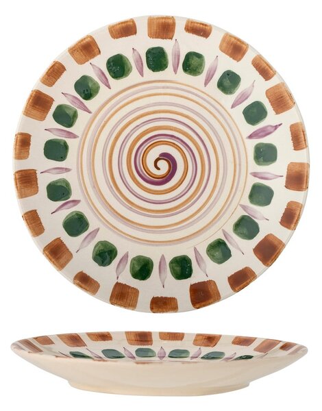 Piatto in gres verde-marrone ø 27 cm Shama - Bloomingville