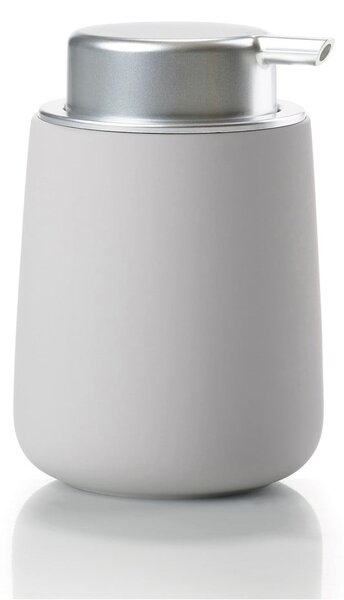 Dispenser di sapone in porcellana grigio chiaro 250 ml Nova - Zone