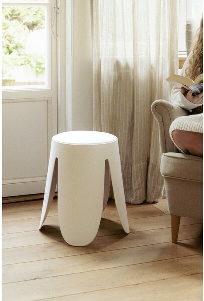 Sgabello in plastica bianco Comiso - Wenko