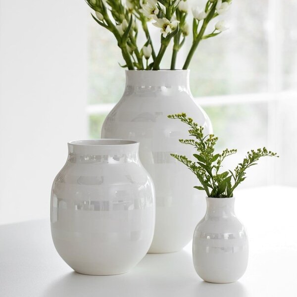 Vaso in ceramica bianca Omaggio - Kähler Design