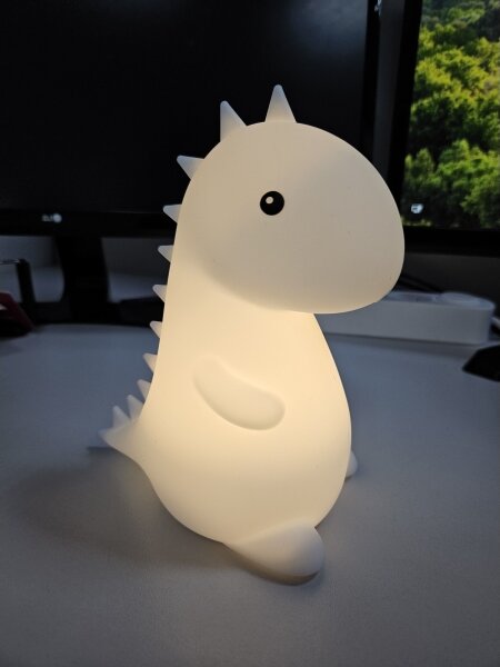 Lampada LED RGBW per bambini, touch, LED 1W 5V USB 1200 mAh dinosauro