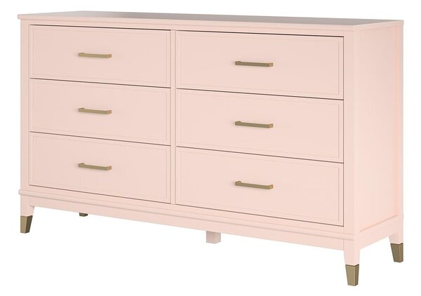 Cassettiera rosa , 144 x 85 cm Westerleigh - CosmoLiving by Cosmopolitan
