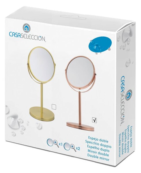 Specchio per make-up con ingrandimento (2x) ø 17 cm – Casa Selección