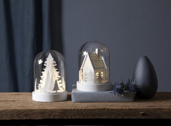 Světelná LED dekorace Star Trading Kupol Tree, výška 17,5 cm