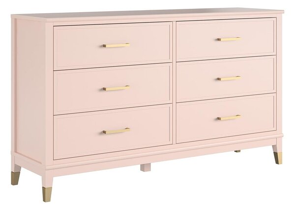 Cassettiera rosa , 144 x 85 cm Westerleigh - CosmoLiving by Cosmopolitan