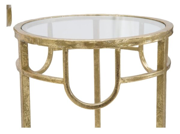Set di 3 tavoli in oro Lorenzo - Mauro Ferretti