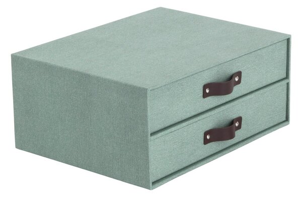 Organizer verde in cartone per cassetti Birger Canvas Paper Laminate – Bigso