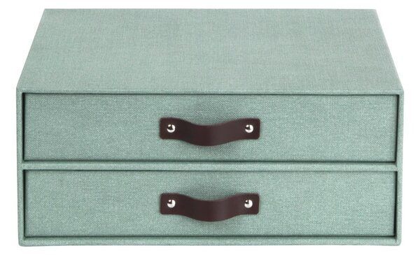 Organizer verde in cartone per cassetti Birger Canvas Paper Laminate – Bigso