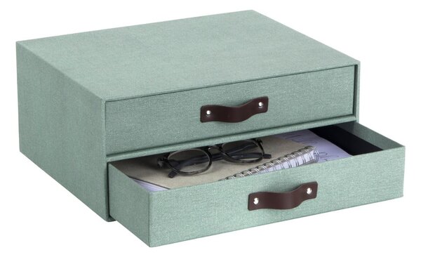 Organizer verde in cartone per cassetti Birger Canvas Paper Laminate – Bigso