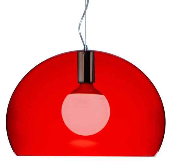 Kartell Small FL/Y lampada LED a sospensione rossa