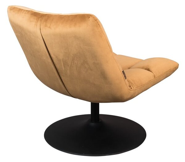 Poltrona in velluto color senape Bar - Dutchbone