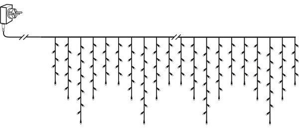 Catena luminosa a LED, lunghezza 11,9 m - Star Trading