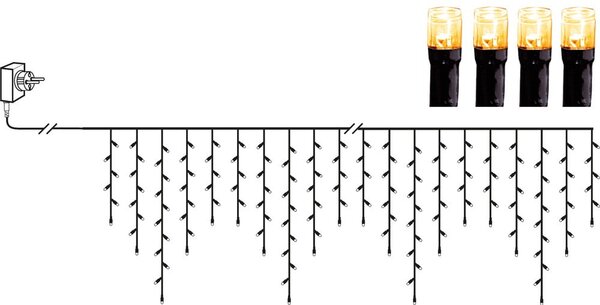 Catena luminosa a LED, lunghezza 11,9 m - Star Trading