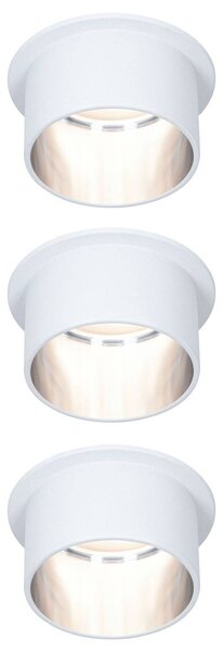 Paulmann Gil downlight LED bianco/ferro set 3x