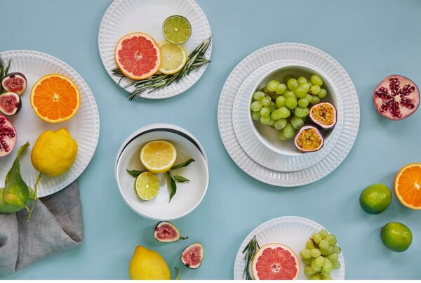 Set da pranzo in porcellana 18 pz per 6 persone Purita – Bonami Essentials