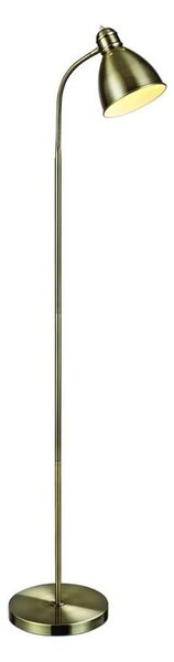 Lampada da terra dorata con paralume in metallo (altezza totale 145 cm) Nitta – Markslöjd