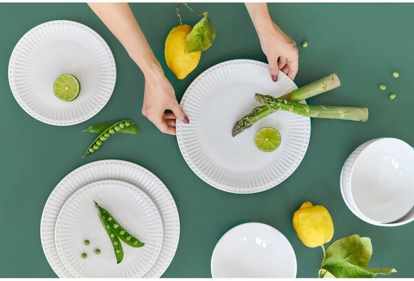 Set da pranzo in porcellana 18 pz per 6 persone Purita – Bonami Essentials