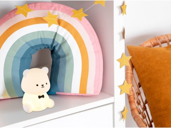 Globo 2870 - Lampada da notte per bambini ricaricabile e dimmerabile LED RGBW TEDDY LED/1W/5V 1200 mAh a forma di orso