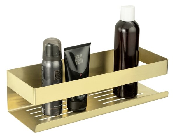 Mensola da bagno color oro adesiva in acciaio inox Genova Matt - Wenko